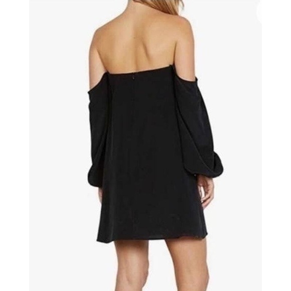 NWT Bailey 44 Women Dress MEDIUM Silk Black Devotion Mini Formal Wedding Classic - Picture 4 of 8